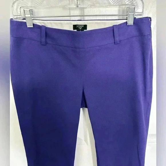 J.Crew Stretch City Fit Violet Purple Capri Cropped Winnie Pants size 4 - Picture 4 of 5
